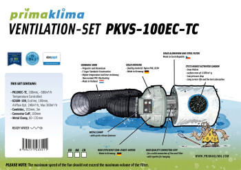 Extraction Kit Prima Klima PKVS-100EC-TC 580m³/h