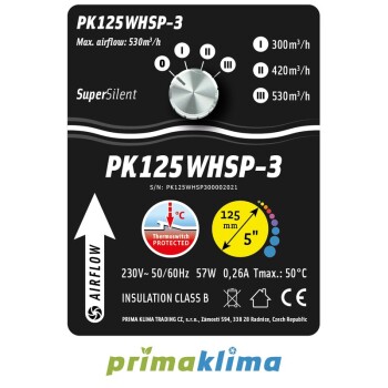 B-grade goods Prima Klima Whisperblower duct fan...