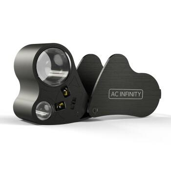 AC Infinity pocket magnifier with LED lighting, 2 lenses,...