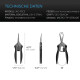AC Infinity stainless steel harvesting shears, 16.7 cm curved blade