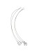 Steel cable lamp suspension with eyelets and snap hooks, 10 kg