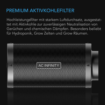 AC Infinity activated carbon filter 700m³/h...