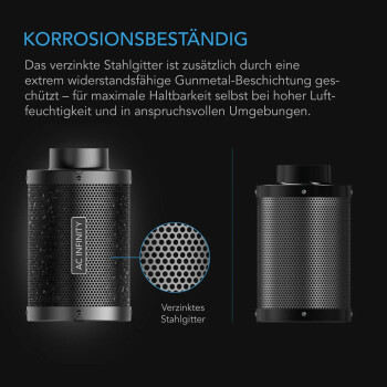 AC Infinity activated carbon filter 700m³/h ø150mm