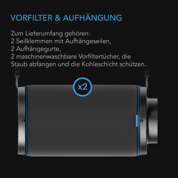 AC Infinity activated carbon filter 700m³/h ø150mm