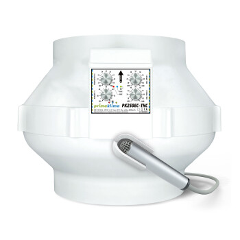 PrimaKlima Extractor Fan EC-THC Temp & Hygro Control 580m³/h - 1450m³/h