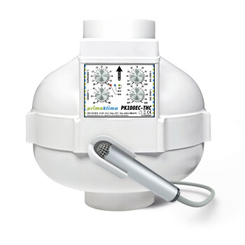 PrimaKlima Extractor Fan EC-THC Temp & Hygro Control 580m³/h ø100mm