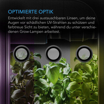 AC Infinity Grow Room Glasses, with 3 colour-correcting...