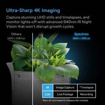 AC Infinity SPECTRON 3 – AI 4K grow camera with night vision