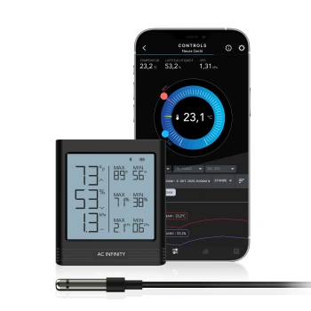 AC Infinity Smart Hygrometer B1 – VPD Climate Meter...