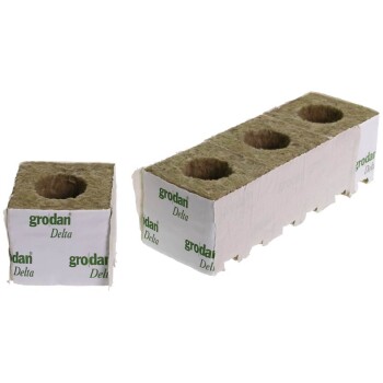 Grodan Rockwool Blocks Large Hole 7,5 x 7,5cm (48 pcs)