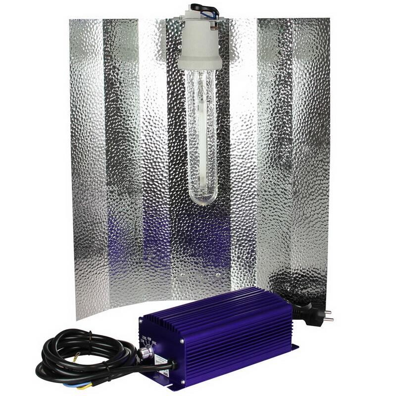 600W Digital Dimmable Grow Light Kit Hydroponics Ballast Bulb Reflector Time WO 