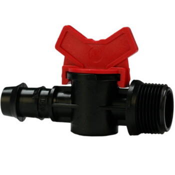 Shut-off valve 25 mm - ¾ Inch external thread