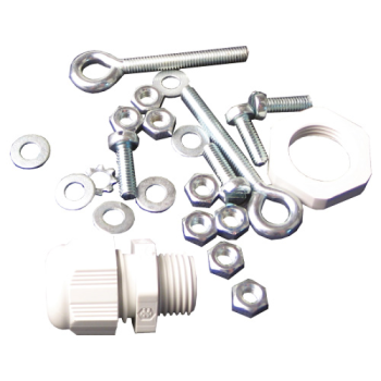 Set of screws for hammered-finish reflector