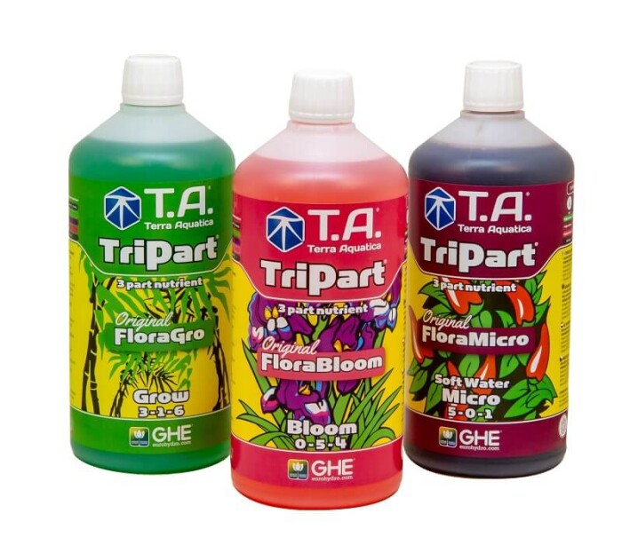 GHE TriPart Set soft water 1 liter (Flora Series)