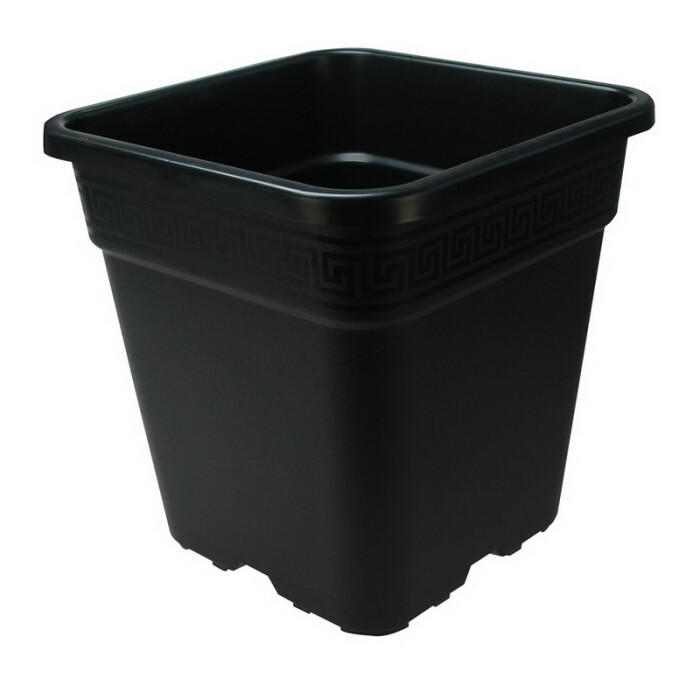 30 x 7cm Square Plant Pots 2 x Carry Trays Combo Deal Black Plastic Pot 