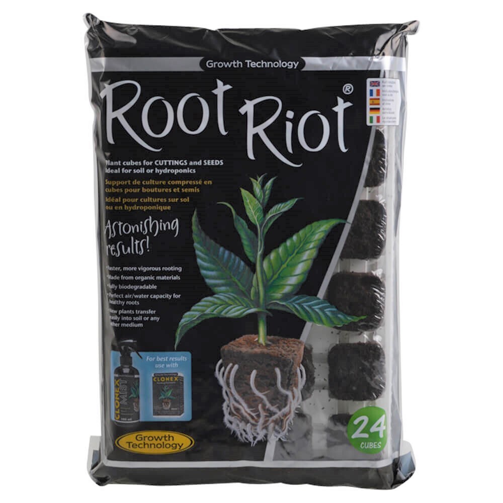 Root Riot Growth Technology 24 Propagation Plant Starter Cubes Hydroponics 