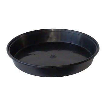 Round Saucer Black &oslash; 18 cm, height 3 cm