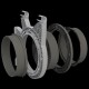 Secret Jardin Connector ø150mm for Flange DF25
