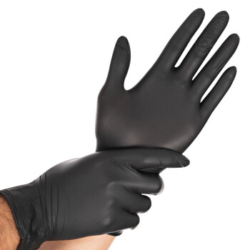 Nitrile Gloves black size S - 100 pcs.
