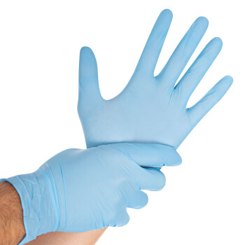 Nitrile Gloves blue size S,M,L,XL 100 pcs.