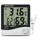 Indoor/Outdoor Thermometer, Hygrometer, Clock incl. external sensor 2m