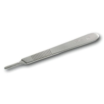 Scalpel handle no. 3 small shape 125mm stainless steel