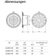 Ventilation Grid Aluminium Cast 100mm, 125mm, 150mm