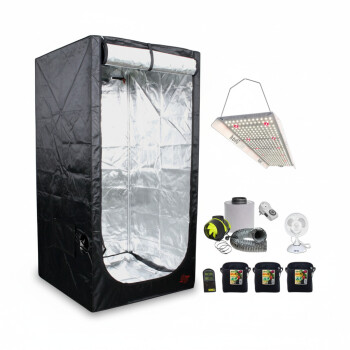 Secret Jardin 80x80x180 cm LED Grow Tent Kit hortiONE 420...